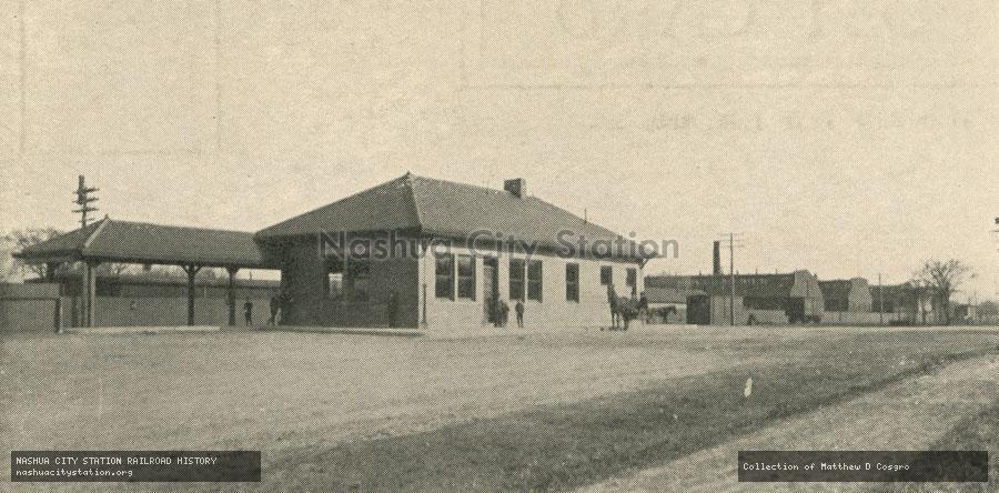 Postcard: Norwood Central Station, Norwood, Massachusetts